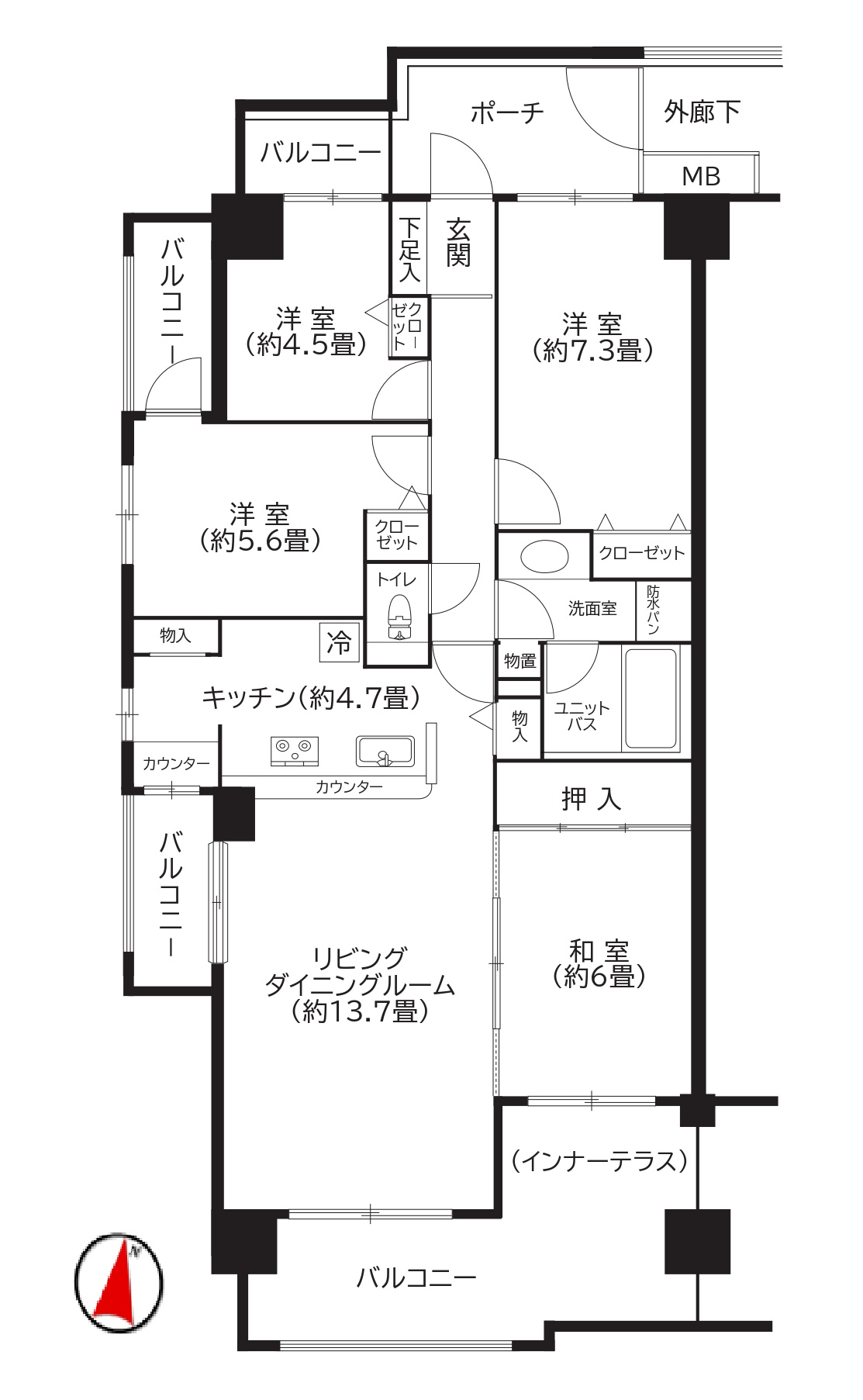 フラージュ八千代　704　青木様邸